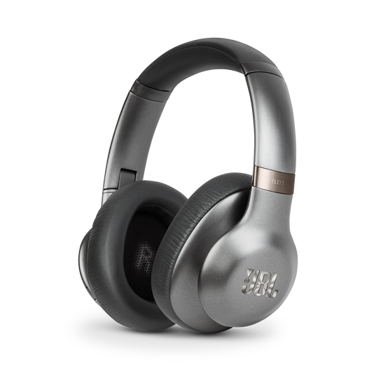 JBL EVEREST&trade; ELITE 750NC - Gun Metal - Wireless Over-Ear Adaptive Noise Cancelling headphones - Hero